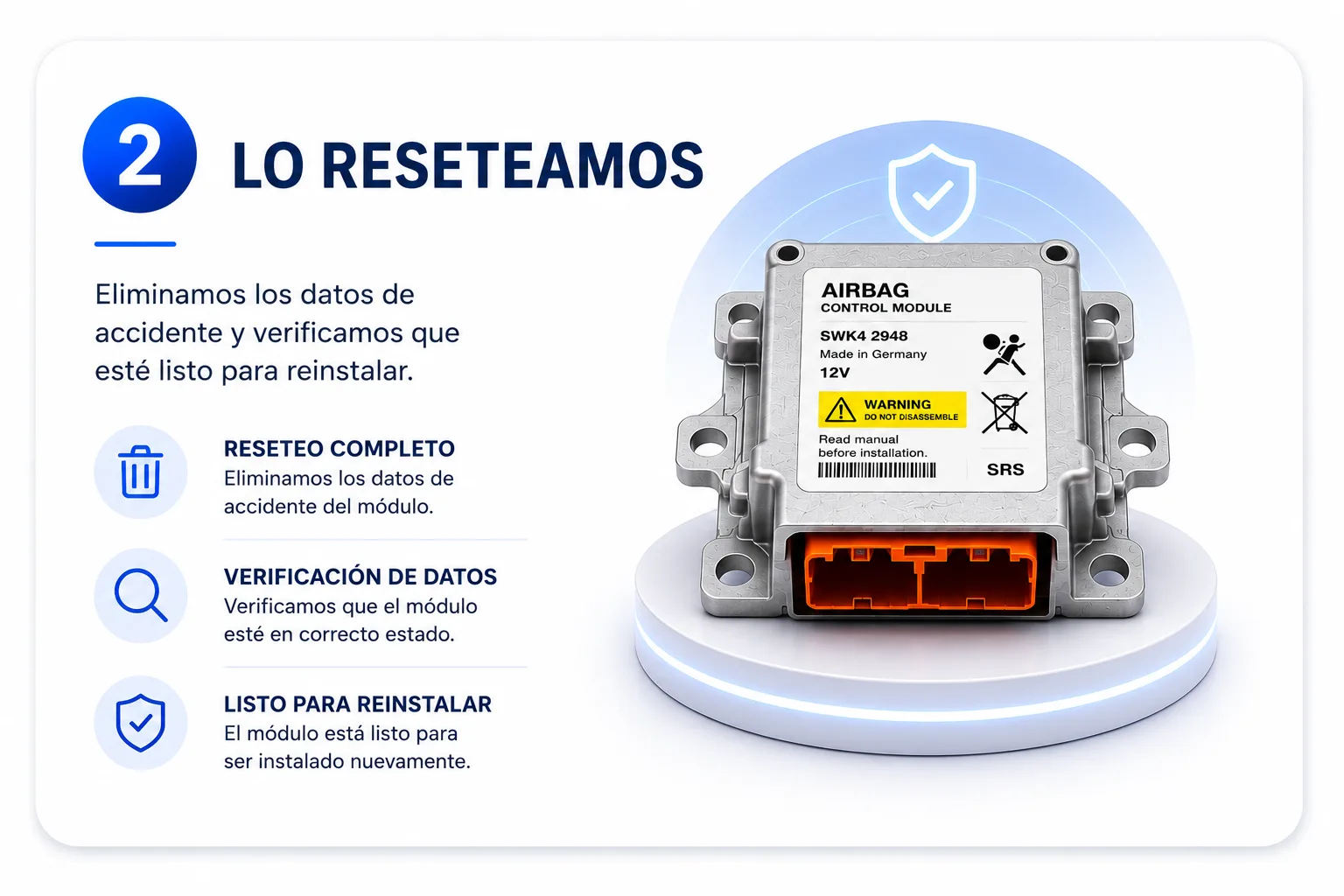 Paso 2 — Lo reseteamos
